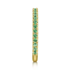 Gabriel & Co. 14K Yellow Gold Emerald Stacklable Ring