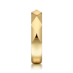 Online Gabriel & Co. 14K Yellow Gold Faceted Stackable Cigar Band