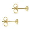 Clearance Gabriel & Co. 14K Yellow Gold Floral Inspired Diamond Stud Earrings