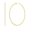 Outlet Gabriel & Co. 14K Yellow Gold French Pave 80mm Round Inside Out Diamond Hoop Earrings