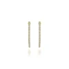 Best Gabriel & Co. 14K Yellow Gold French Pave 30mm Round Inside Out Diamond Hoop Earrings