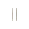 New Gabriel & Co. 14K Yellow Gold French Pave 60mm Round Inside Out Diamond Classic Hoop Earrings
