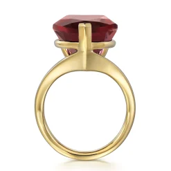 Discount Gabriel & Co. 14K Yellow Gold Garnet Pear Ladies Ring