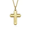 Best Gabriel & Co. 14K Yellow Gold Geometric Cross Pendant