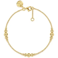 Hot Gabriel & Co. 14K Yellow Gold Graduating Bead Stations Bracelet