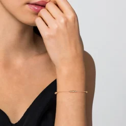 Hot Gabriel & Co. 14K Yellow Gold Graduating Bead Stations Bracelet