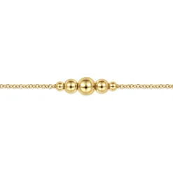 Hot Gabriel & Co. 14K Yellow Gold Graduating Bead Stations Bracelet