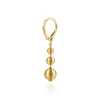 Clearance Gabriel & Co. 14K Yellow Gold Graduating Bujukan Beads Leverback Drop Earrings