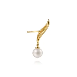 Discount Gabriel & Co. 14K Yellow Gold Graduating Bujukan Pearl Stud Drop Earrings