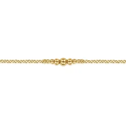 Discount Gabriel & Co. 14K Yellow Gold Graduating Bujukan Ball Station Bracelet