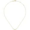 Best Gabriel & Co. 14K Yellow Gold Graduating Bujukan Beads Curved Bar Necklace