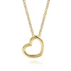 Best Gabriel & Co. 14K Yellow Gold Heart Pendant Necklace
