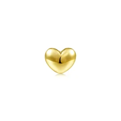 Sale Gabriel & Co. 14K Yellow Gold Heart Shape Single Stud Earring