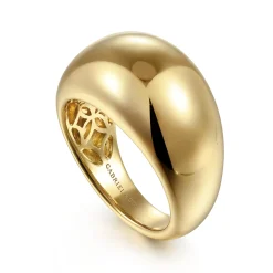 Discount Gabriel & Co. 14K Yellow Gold High Polished Dome Ring