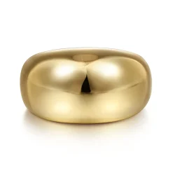 Discount Gabriel & Co. 14K Yellow Gold High Polished Dome Ring