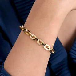 New Gabriel & Co. 14K Yellow Gold Hollow Link Bracelet