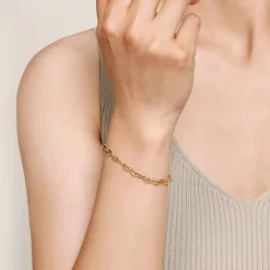 Outlet Gabriel & Co. 14K Yellow Gold Hollow Link Chain Bracelet