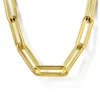 Clearance Gabriel & Co. 14K Yellow Gold Hollow Paper Clip Chain Necklace