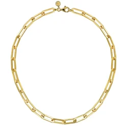 Clearance Gabriel & Co. 14K Yellow Gold Hollow Paper Clip Chain Necklace