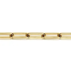Gabriel & Co. 14K Yellow Gold Hollow Paperclip Link Chain Bracelet