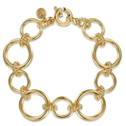Discount Gabriel & Co. 14K Yellow Gold Hollow Tube Link Bracelet