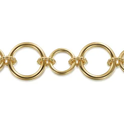 Discount Gabriel & Co. 14K Yellow Gold Hollow Tube Link Bracelet