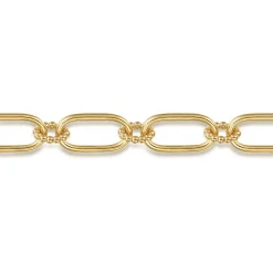Discount Gabriel & Co. 14K Yellow Gold Hollow Tube Link Bracelet