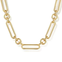 Clearance Gabriel & Co. 14K Yellow Gold Hollow Tube Link Chain Necklace