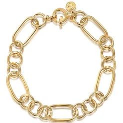 Outlet Gabriel & Co. 14K Yellow Gold Hollow Tube Link Bracelet