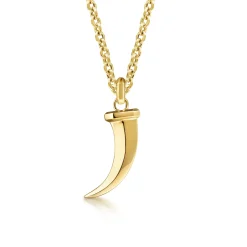 Hot Gabriel & Co. 14K Yellow Gold Horn Pendant