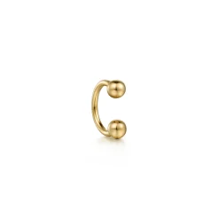Clearance Gabriel & Co. 14K Yellow Gold Horseshoe Bar Single Earcuff
