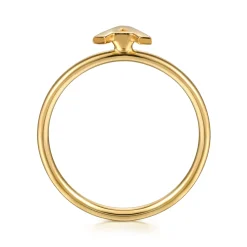 Outlet Gabriel & Co. 14K Yellow Gold Initial A Stackable Ring