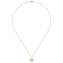Clearance Gabriel & Co. 14K Yellow Gold Interwoven Floral Pendant Necklace