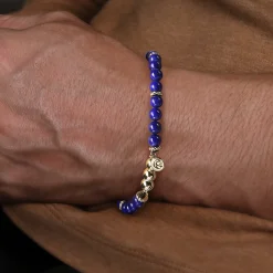 Online Gabriel & Co. 14K Yellow Gold Lapis Beads Bracelet