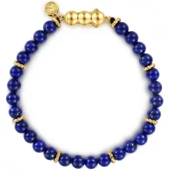 Online Gabriel & Co. 14K Yellow Gold Lapis Beads Bracelet