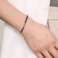 Discount Gabriel & Co. 14K Yellow Gold Lapis Beads Bracelet