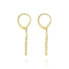 Outlet Gabriel & Co. 14K Yellow Gold Leverback Graduating Diamond Chevron Drop Earrings
