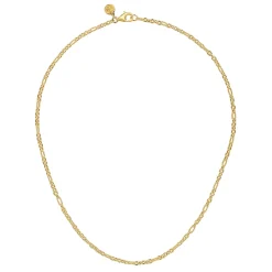 Discount Gabriel & Co. 14K Yellow Gold Link Chain Necklace with Twisted Rope Stations