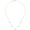 Hot Gabriel & Co. 14K Yellow Gold London Blue Topaz Station Necklace