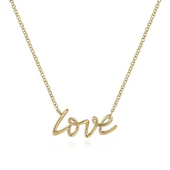 Sale Gabriel & Co. 14K Yellow Gold Love Necklace