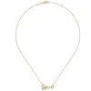 Best Gabriel & Co. 14K Yellow Gold Love Pendant Necklace with Diamond Accent