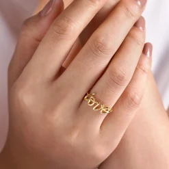 Discount Gabriel & Co. 14K Yellow Gold Love Ring