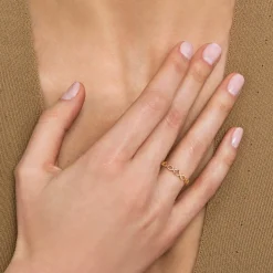 Best Gabriel & Co. 14K Yellow Gold Maqurise Shape Stackable Ring