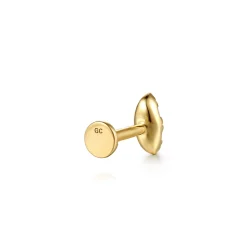 Outlet Gabriel & Co. 14K Yellow Gold Marquise Shaped Diamond Single Flatback Stud Earring