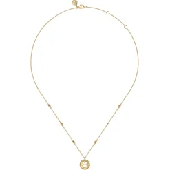 New Gabriel & Co. 14K Yellow Gold Medallion Necklace-Bujukan