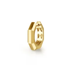 Online Gabriel & Co. 14K Yellow Gold Mens Angular Cuts Single Huggie Earring