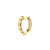 Sale Gabriel & Co. 14K Yellow Gold Mens Gabriel Pyramaid Single Huggie Earring