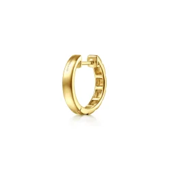 Sale Gabriel & Co. 14K Yellow Gold Mens Gabriel Pyramaid Single Huggie Earring