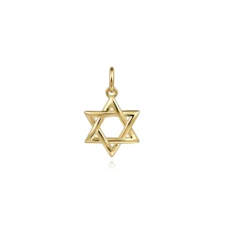 Clearance Gabriel & Co. 14K Yellow Gold Mini Star of David Pendant