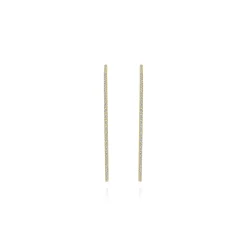 Online Gabriel & Co. 14K Yellow Gold 70mm Classic Diamond Hoop Earrings